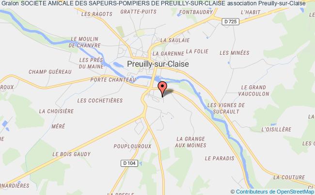 plan association Societe Amicale Des Sapeurs-pompiers De Preuilly-sur-claise Preuilly-sur-Claise