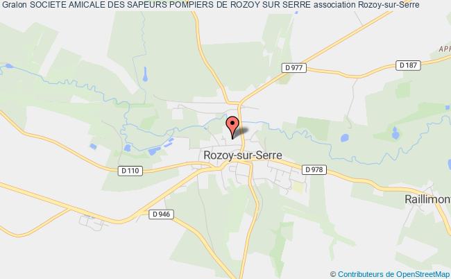 plan association Societe Amicale Des Sapeurs Pompiers De Rozoy Sur Serre Rozoy-sur-Serre
