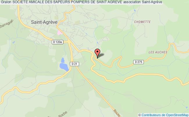 plan association Societe Amicale Des Sapeurs Pompiers De Saint Agreve Saint-Agrève
