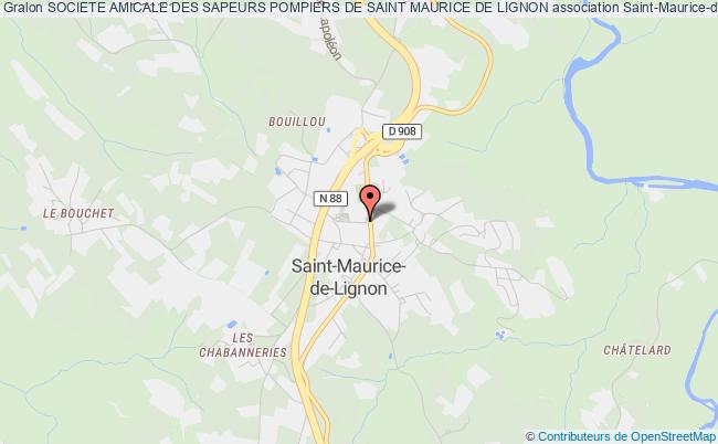 plan association Societe Amicale Des Sapeurs Pompiers De Saint Maurice De Lignon Saint-Maurice-de-Lignon