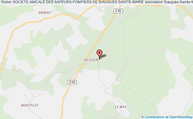 plan association Societe Amicale Des Sapeurs-pompiers De Siaugues Sainte-marie Siaugues-Sainte-Marie