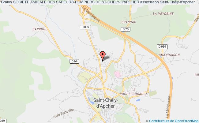 plan association Societe Amicale Des Sapeurs-pompiers De St-chely-d'apcher Saint-Chély-d'Apcher