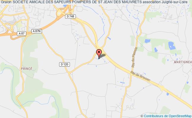 plan association Societe Amicale Des Sapeurs Pompiers De St Jean Des Mauvrets Les Garennes sur Loire