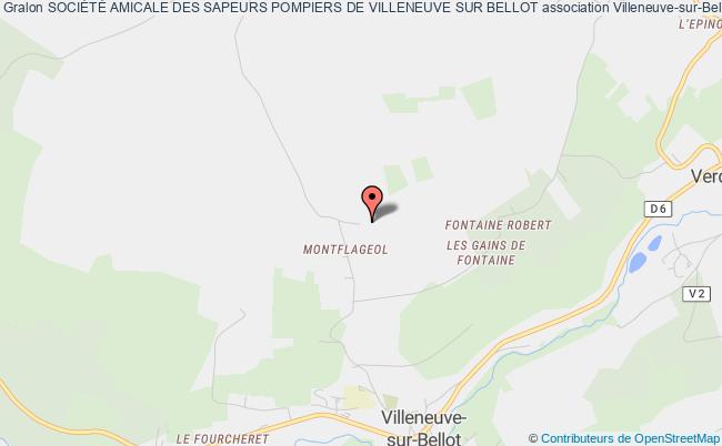 plan association SociÉtÉ Amicale Des Sapeurs Pompiers De Villeneuve Sur Bellot Villeneuve-sur-Bellot