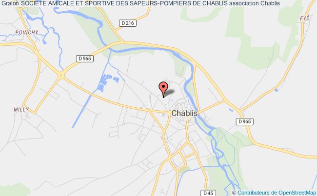 plan association Societe Amicale Et Sportive Des Sapeurs-pompiers De Chablis 