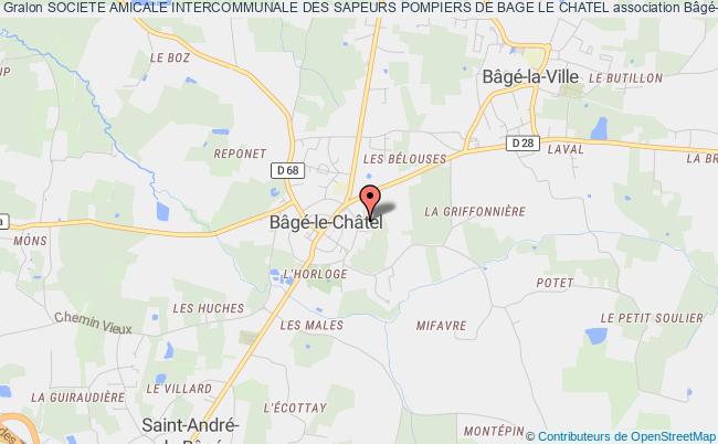plan association Societe Amicale Intercommunale Des Sapeurs Pompiers De Bage Le Chatel Bâgé-le-Châtel