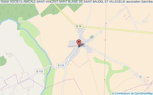 plan association Societe Amicale Saint-vincent-saint Blaise De Saint Baudel Et Villecelin Saint-Baudel