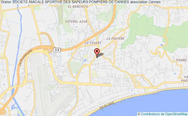 plan association Societe Amicale Sportive Des Sapeurs Pompiers De Cannes Cannes