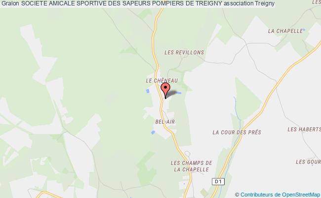 plan association Societe Amicale Sportive Des Sapeurs Pompiers De Treigny 