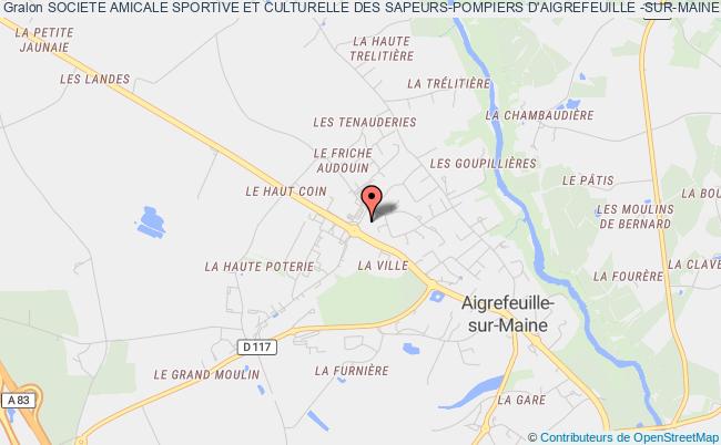 plan association Societe Amicale Sportive Et Culturelle Des Sapeurs-pompiers D'aigrefeuille -sur-maine Aigrefeuille-sur-Maine
