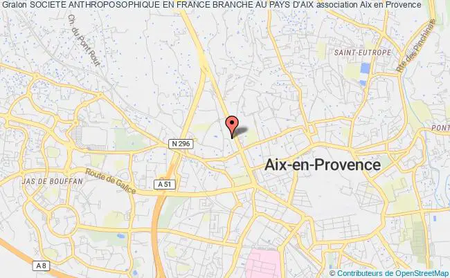plan association Societe Anthroposophique En France Branche Au Pays D'aix Aix-en-Provence