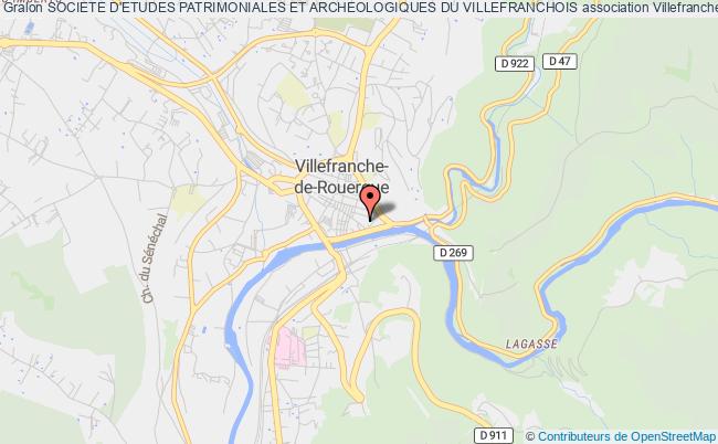 plan association Societe Archeologique De Villefranche De Rouergue Villefranche-de-Rouergue