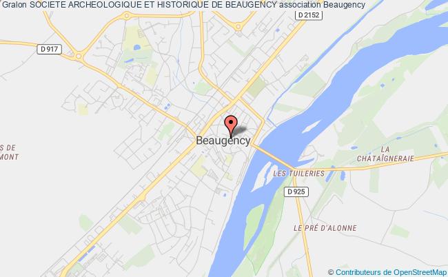 plan association Societe Archeologique Et Historique De Beaugency Beaugency