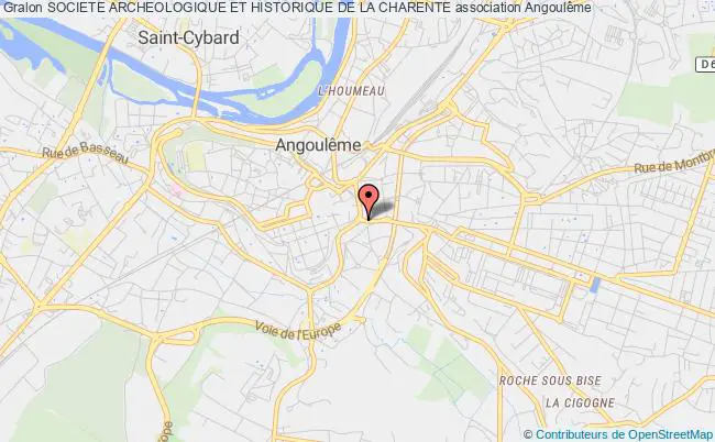 plan association Societe Archeologique Et Historique De La Charente Angoulême