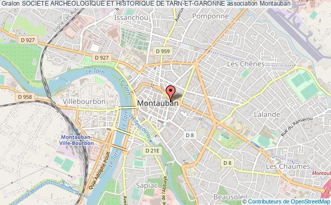 plan association Societe Archeologique Et Historique De Tarn-et-garonne Montauban
