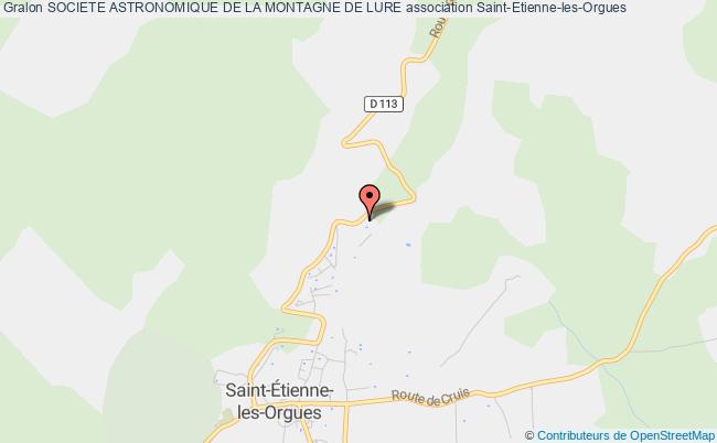 plan association Societe Astronomique De La Montagne De Lure 