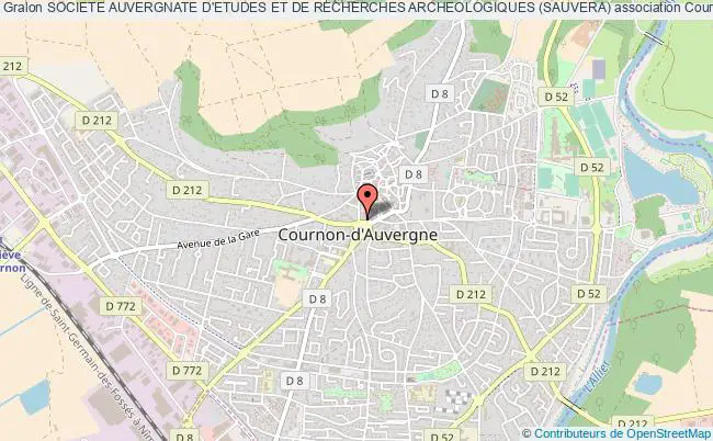 plan association Societe Auvergnate D'etudes Et De Recherches Archeologiques (sauvera) Cournon-d'Auvergne