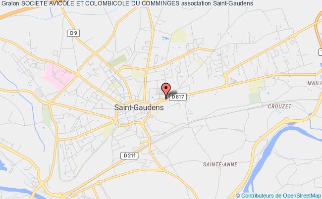 plan association Societe Avicole Et Colombicole Du Comminges Saint-Gaudens