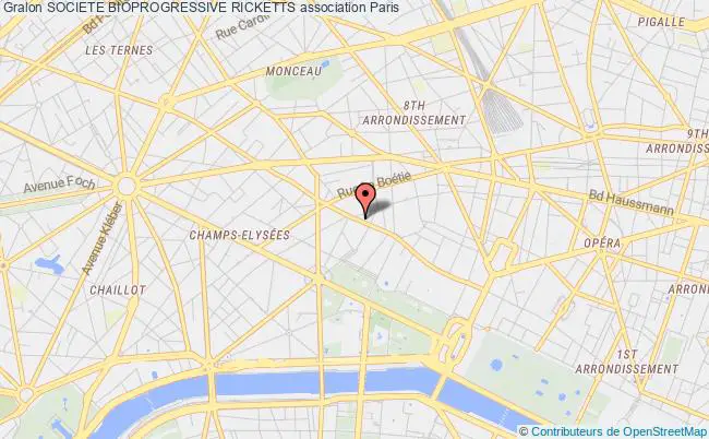 plan association Societe Bioprogressive Ricketts Paris