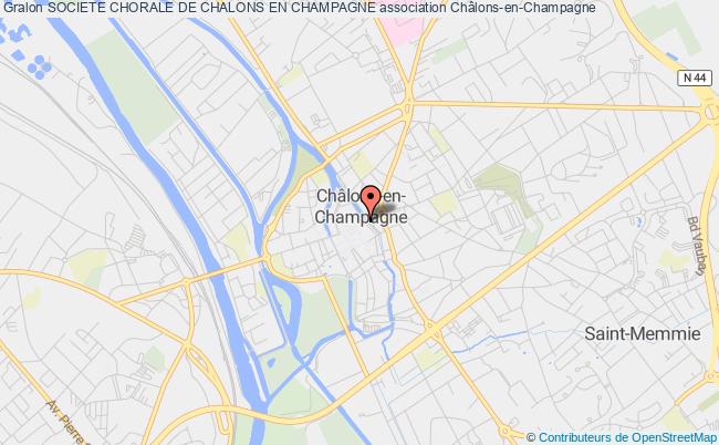 plan association Societe Chorale De Chalons En Champagne Châlons-en-Champagne