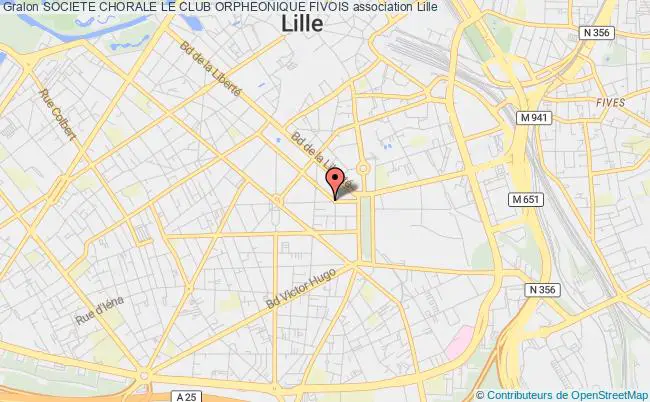 plan association Societe Chorale Le Club Orpheonique Fivois Lille