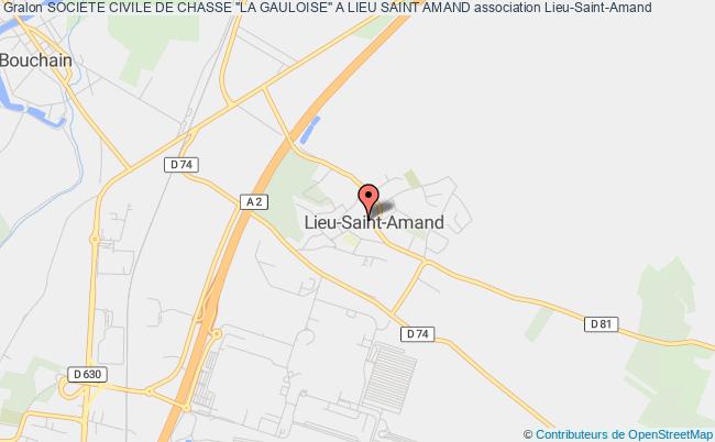 plan association Societe Civile De Chasse "la Gauloise" A Lieu Saint Amand Lieu-Saint-Amand