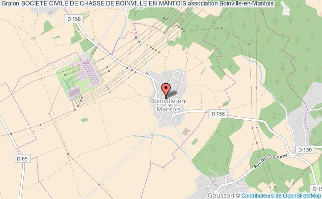 plan association Societe Civile De Chasse De Boinville En Mantois Boinville-en-Mantois