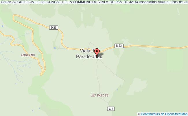 plan association Societe Civile De Chasse De La Commune Du Viala-de-pas-de-jaux Viala-du-Pas-de-Jaux