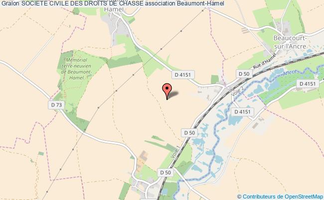 plan association Societe Civile Des Droits De Chasse Beaumont-Hamel