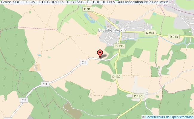 plan association Societe Civile Des Droits De Chasse De Brueil En Vexin Brueil-en-Vexin