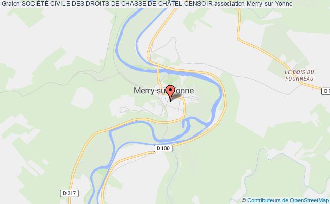 plan association SociÉtÉ Civile Des Droits De Chasse De ChÂtel-censoir Merry-sur-Yonne