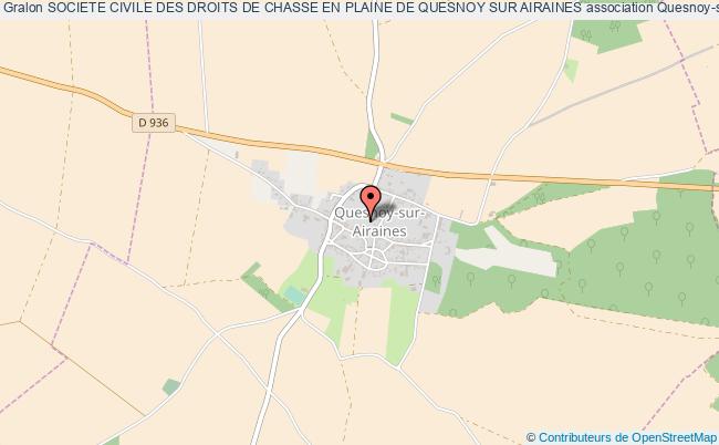 plan association Societe Civile Des Droits De Chasse En Plaine De Quesnoy Sur Airaines Quesnoy-sur-Airaines