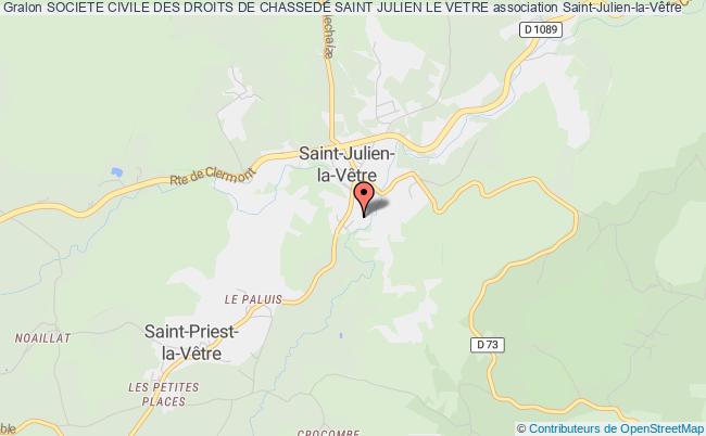 plan association Societe Civile Des Droits De Chassede Saint Julien Le Vetre Saint-Julien-la-Vêtre
