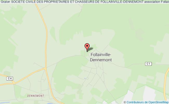 plan association Societe Civile Des Proprietaires Et Chasseurs De Follainville-dennemont Follainville-Dennemont