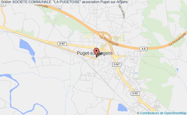 plan association Societe Communale  "la Pugetoise" Puget-sur-Argens
