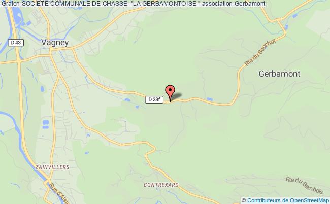 plan association Societe Communale De Chasse  "la Gerbamontoise " Gerbamont