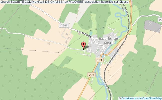 plan association Societe Communale De Chasse "la Palombe" Bazoilles-sur-Meuse