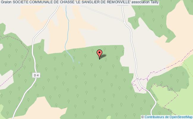 plan association Societe Communale De Chasse 'le Sanglier De Remonville' Tailly