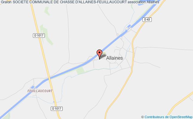 plan association Societe Communale De Chasse D'allaines-feuillaucourt Allaines