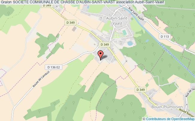 plan association Societe Communale De Chasse D'aubin-saint-vaast Aubin-Saint-Vaast
