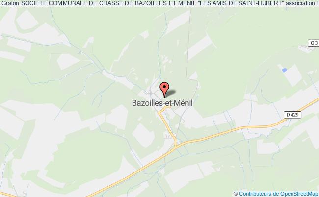 plan association Societe Communale De Chasse De Bazoilles Et Menil "les Amis De Saint-hubert" Bazoilles-et-Ménil