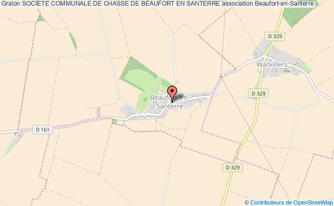 plan association Societe Communale De Chasse De Beaufort En Santerre Beaufort-en-Santerre