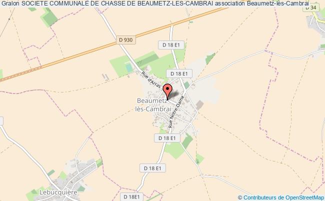 plan association Societe Communale De Chasse De Beaumetz-les-cambrai Beaumetz-lès-Cambrai