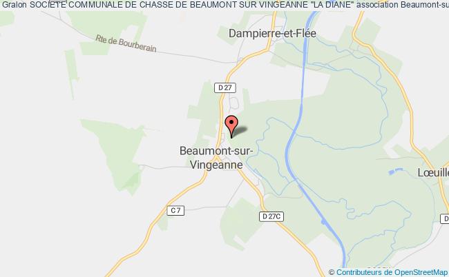plan association Societe Communale De Chasse De Beaumont Sur Vingeanne "la Diane" Beaumont-sur-Vingeanne