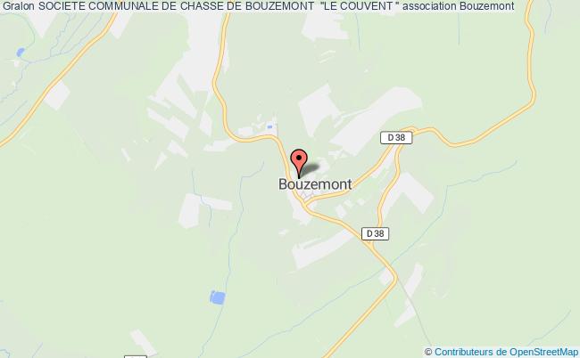 plan association Societe Communale De Chasse De Bouzemont  "le Couvent " Bouzemont