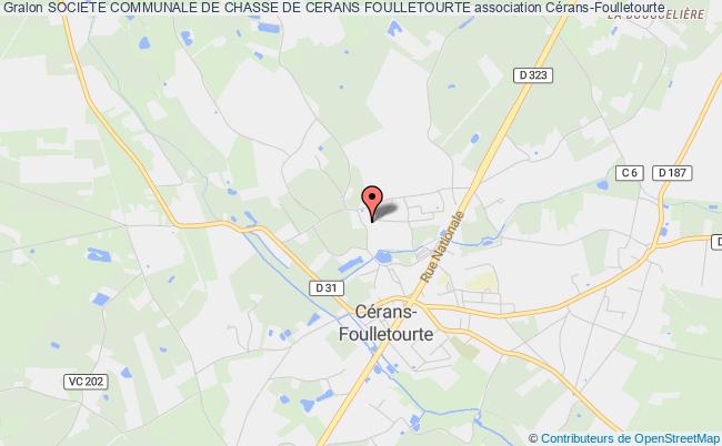 plan association Societe Communale De Chasse De Cerans Foulletourte Cérans-Foulletourte