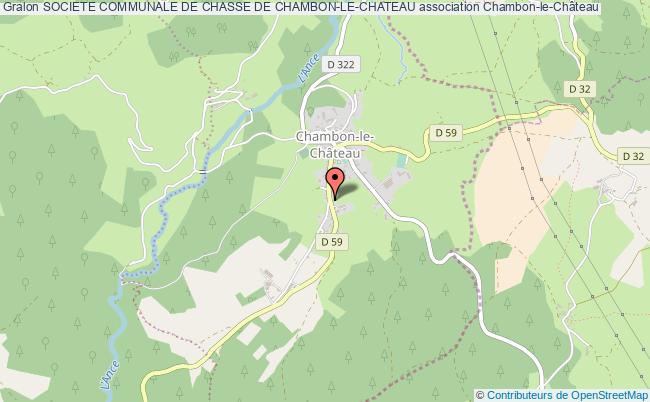 plan association Societe Communale De Chasse De Chambon-le-chateau Chambon-le-Château