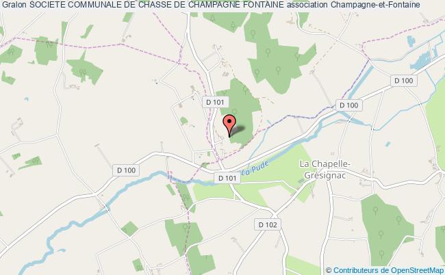 plan association Societe Communale De Chasse De Champagne Fontaine Champagne-et-Fontaine