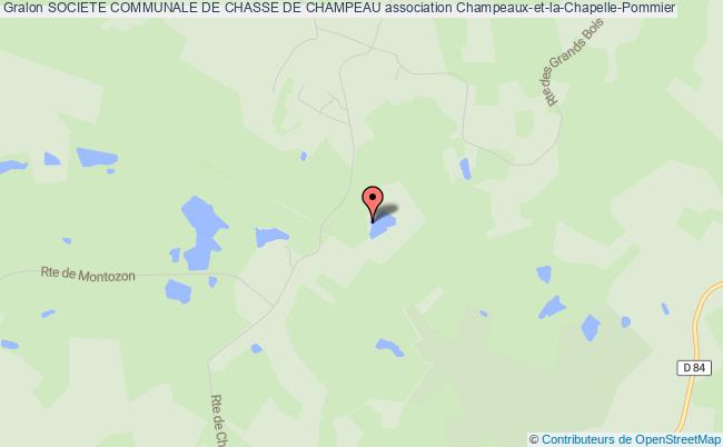 plan association Societe Communale De Chasse De Champeau Champeaux-et-la-Chapelle-Pommier