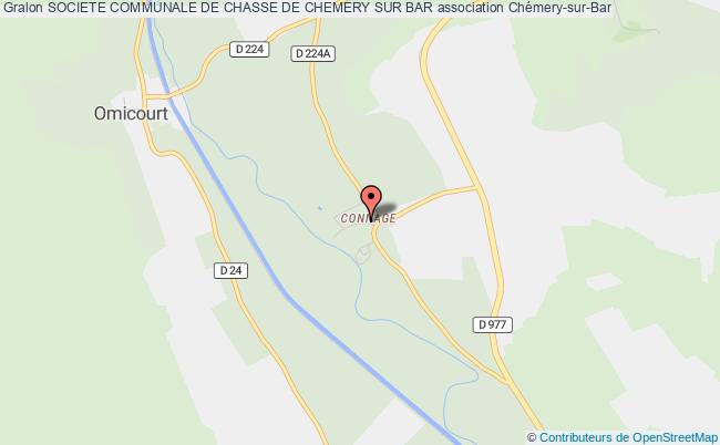 plan association Societe Communale De Chasse De Chemery Sur Bar Chémery-sur-Bar